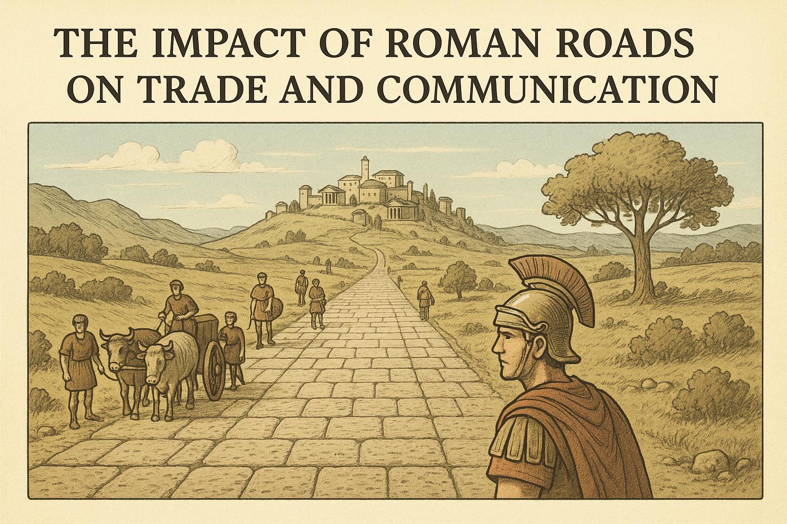 The Impact of Roman Roads on Trade and Communication
