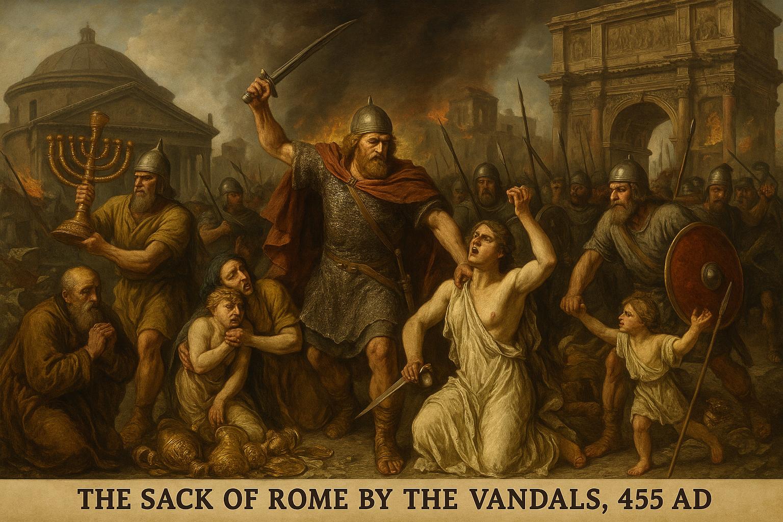 The Sack of Rome by the Vandals (455 AD)